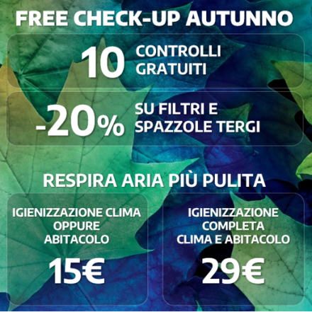 FREE CHECK-UP AUTUNNO